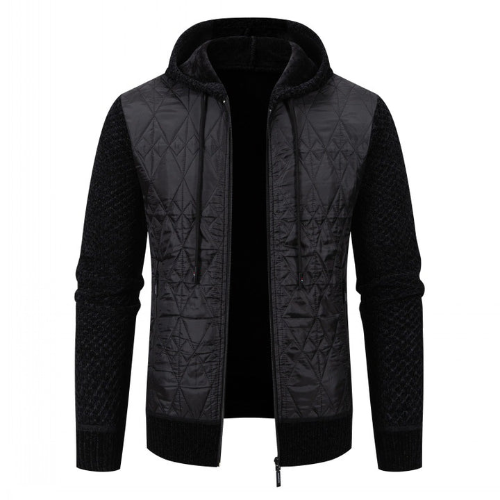 Herren gesteppte Übergangsjacke mit hohem Kragen und modernem Design Aliams