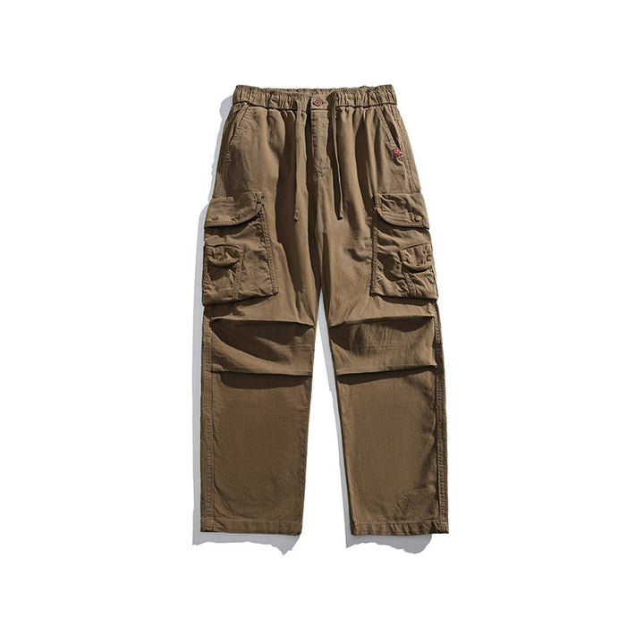 Herren Cargo-Hose mit elastischem Bund und multifunktionalen Taschen Aliams