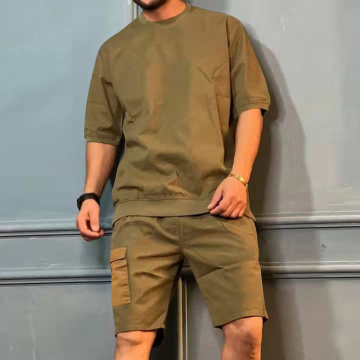 Herren Freizeitoberteil mit modernen Cargo-Shorts Aliams