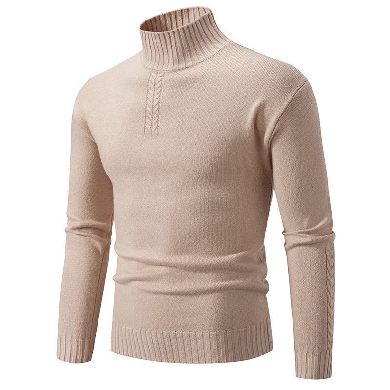 Herren Rollkragenpullover aus grobem Strick Aliams