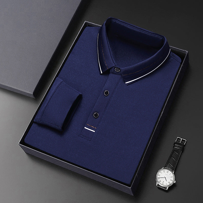 Herren elegantes Poloshirt mit strukturiertem Kragen und stilvollen Akzenten Aliams