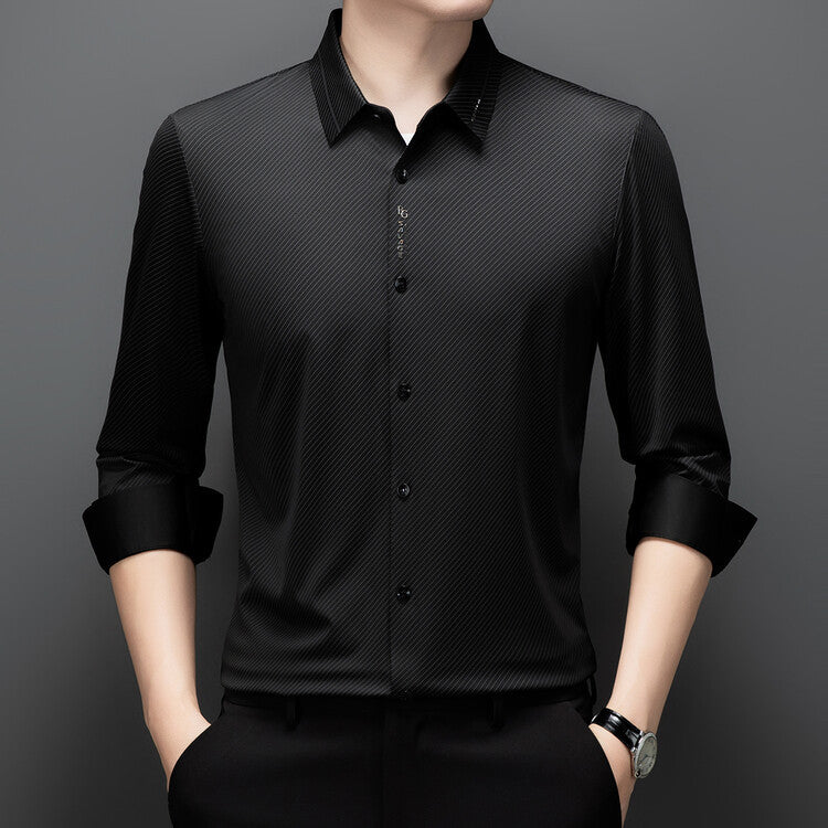 Herren elegante, atmungsaktive Hemdbluse Aliams