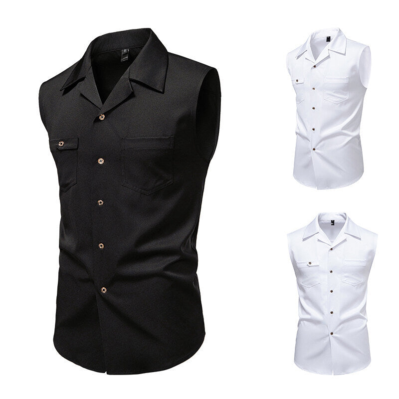 Herren ärmelloses Businesshemd Aliams