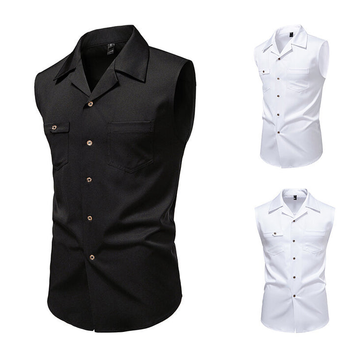 Herren ärmelloses Businesshemd Aliams