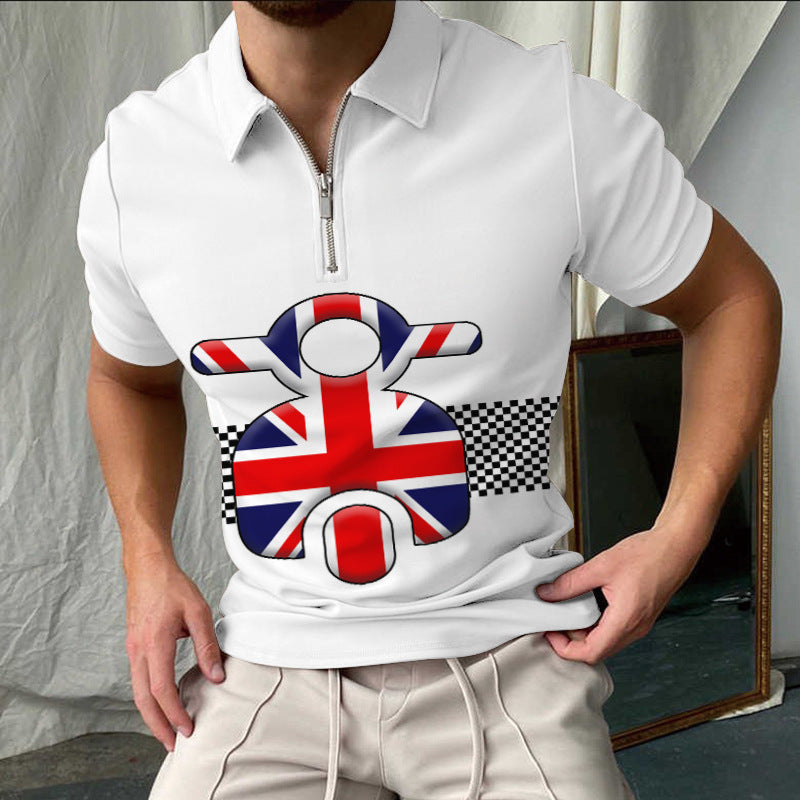 Stylisches Kariertes Kurzarm-Polo-Shirt für Herren Aliams