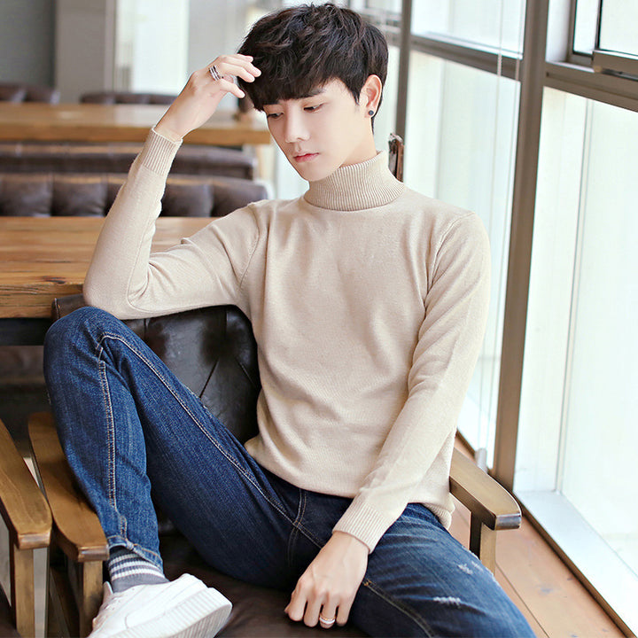 Herren Eleganter Rollkragenpullover aus feinem Strick Aliams