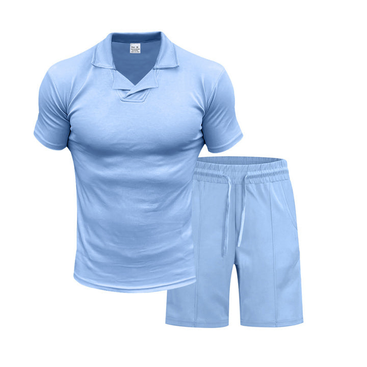 Herren Sportliches Oberteil und Shorts Set Aliams