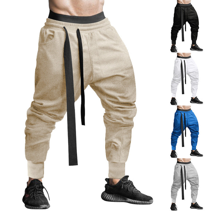 Herren Sportliche Relaxed Fit Jogginghose mit verstellbarem Bund Aliams