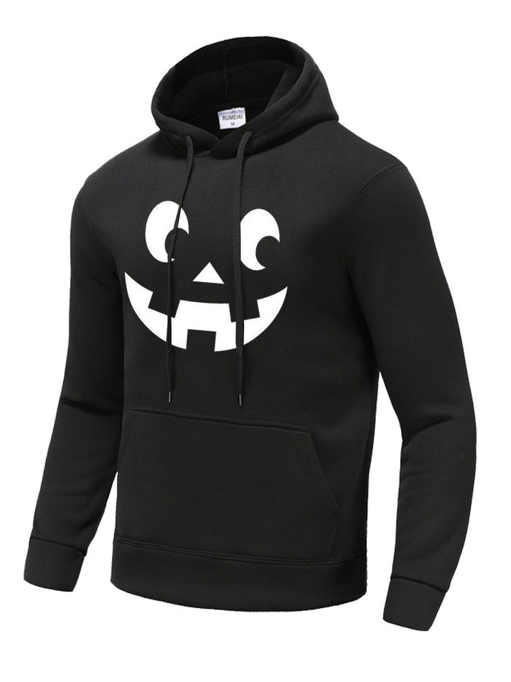 Herren Kapuzenpullover mit künstlerischem Gesichtsmotiv Aliams