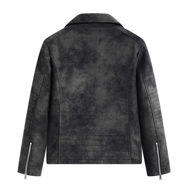 Herren Kunstleder Bikerjacke mit praktischen Reißverschlusstaschen und stylischem Design Aliams