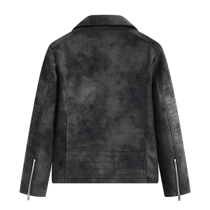 Herren Kunstleder Bikerjacke mit praktischen Reißverschlusstaschen und stylischem Design Aliams