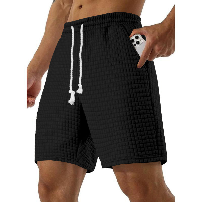 Herren komfortable Shorts aus atmungsaktivem Material mit seitlichen Taschen Aliams