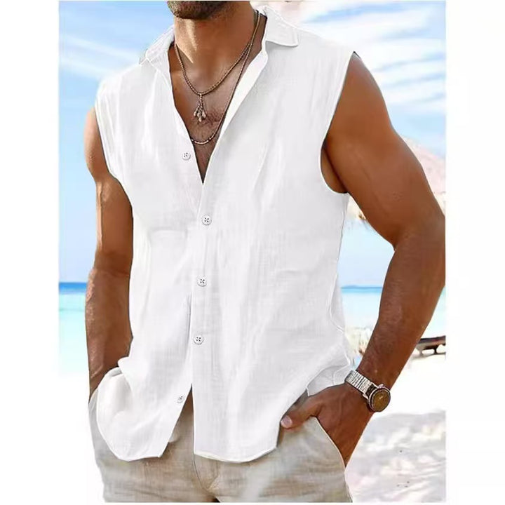 Herren Freizeit Sommer Weste Shirt Aliams