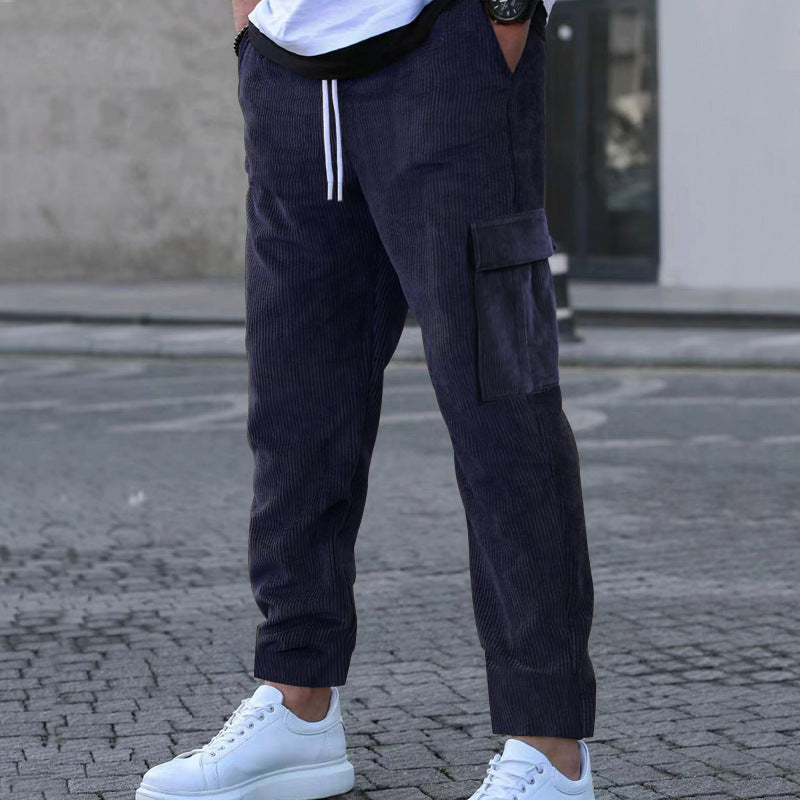 Herren Cargo-Hose mit elastischem Bund und praktischen Taschen Aliams