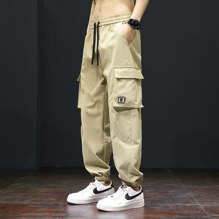 Herren Cargo-Hose mit elastischem Bund und praktischen Taschen Aliams