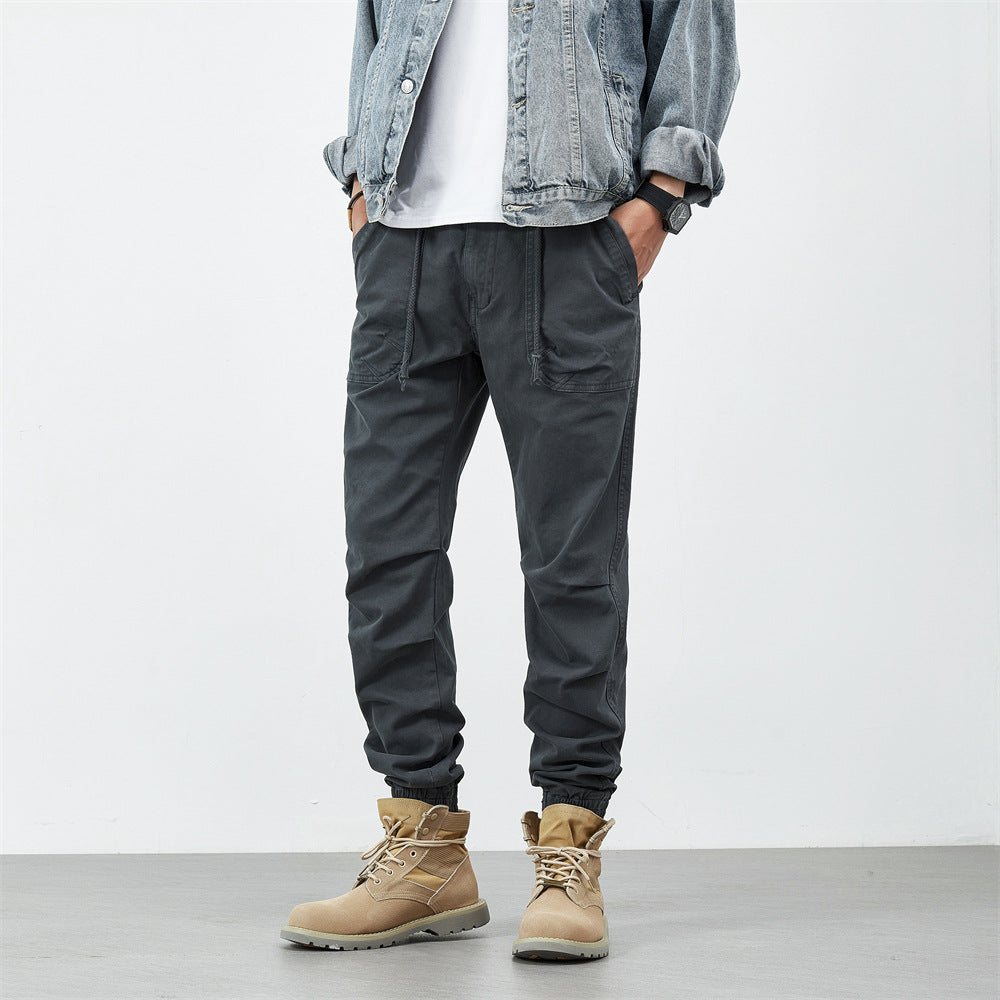 Herren bequeme Utility-Hose mit flexiblem Bund und multifunktionalen Taschen Aliams