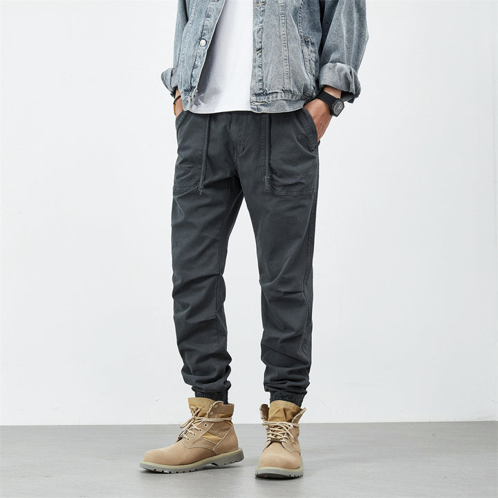 Herren bequeme Utility-Hose mit flexiblem Bund und multifunktionalen Taschen Aliams