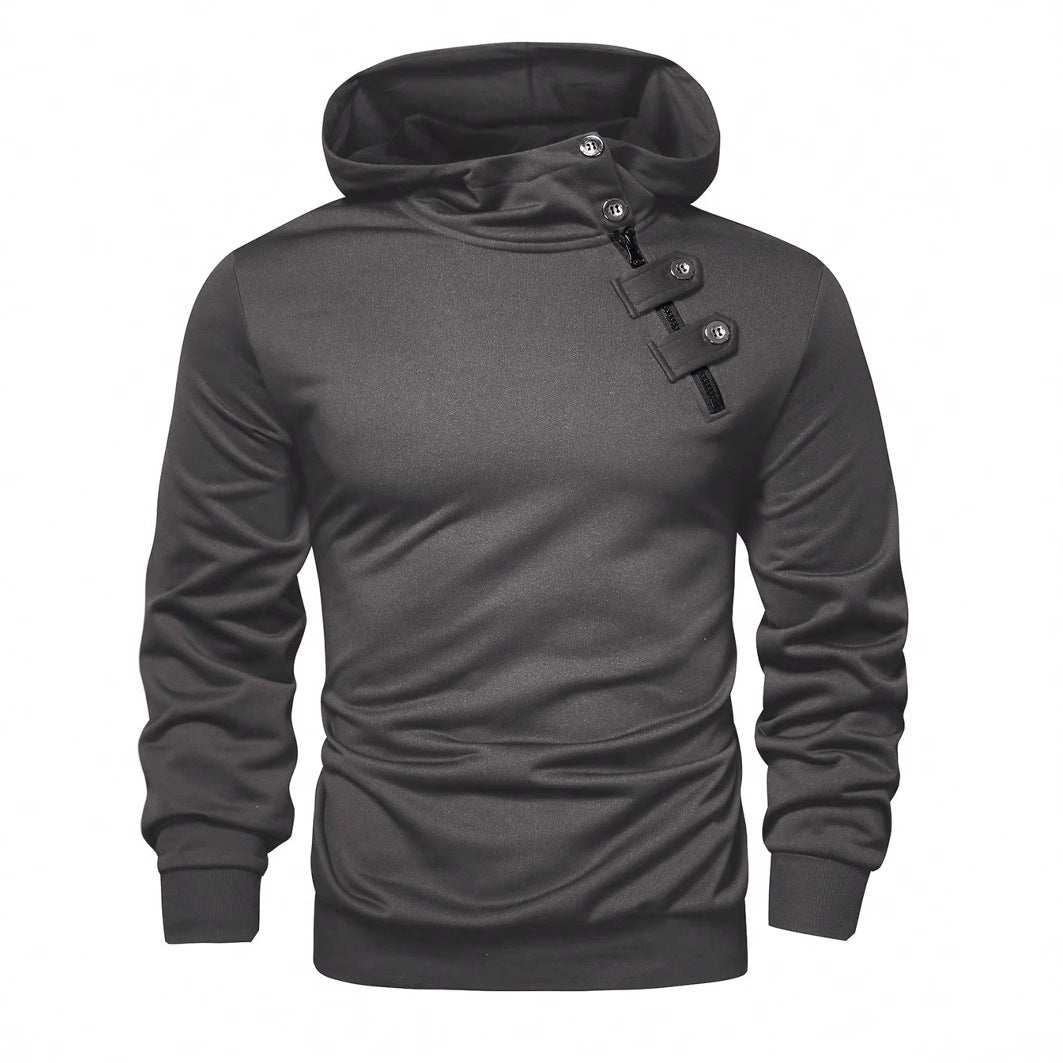 Herren Hoodie mit innovativem Kragen und praktischer Taschenlösung Aliams