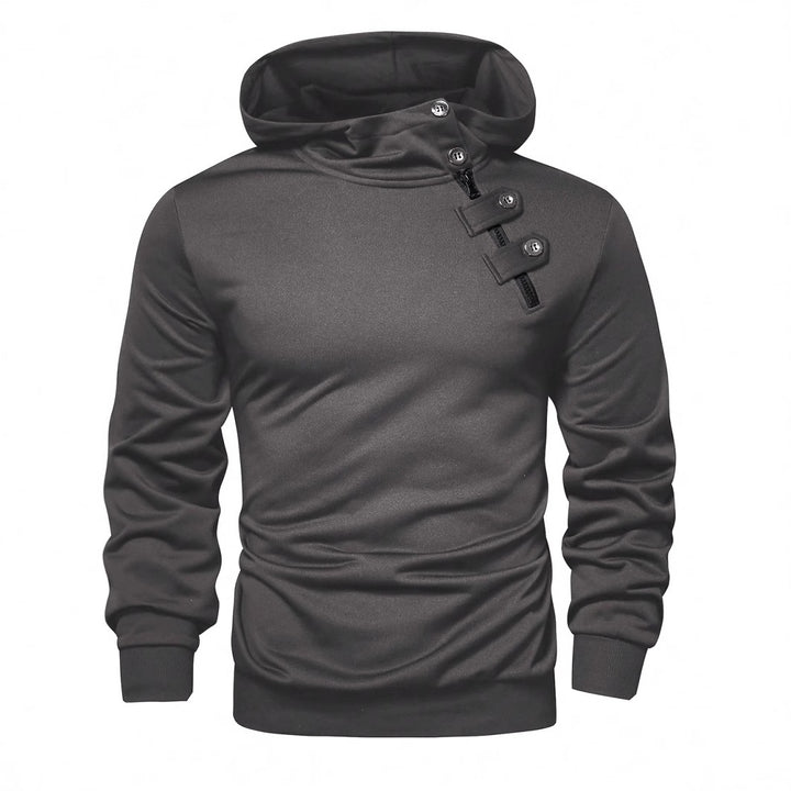 Herren Hoodie mit innovativem Kragen und praktischer Taschenlösung Aliams