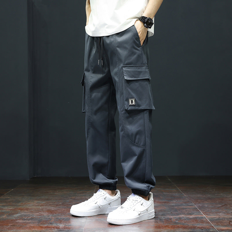 Herren Cargo-Hose mit praktischen Taschen und verstellbarem Bund Aliams