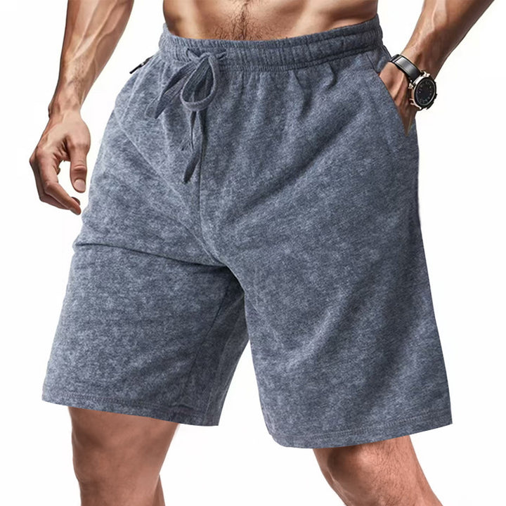 Herren bequeme Freizeit-Shorts aus sanftem Stoff mit verstellbarem Kordelzug Aliams