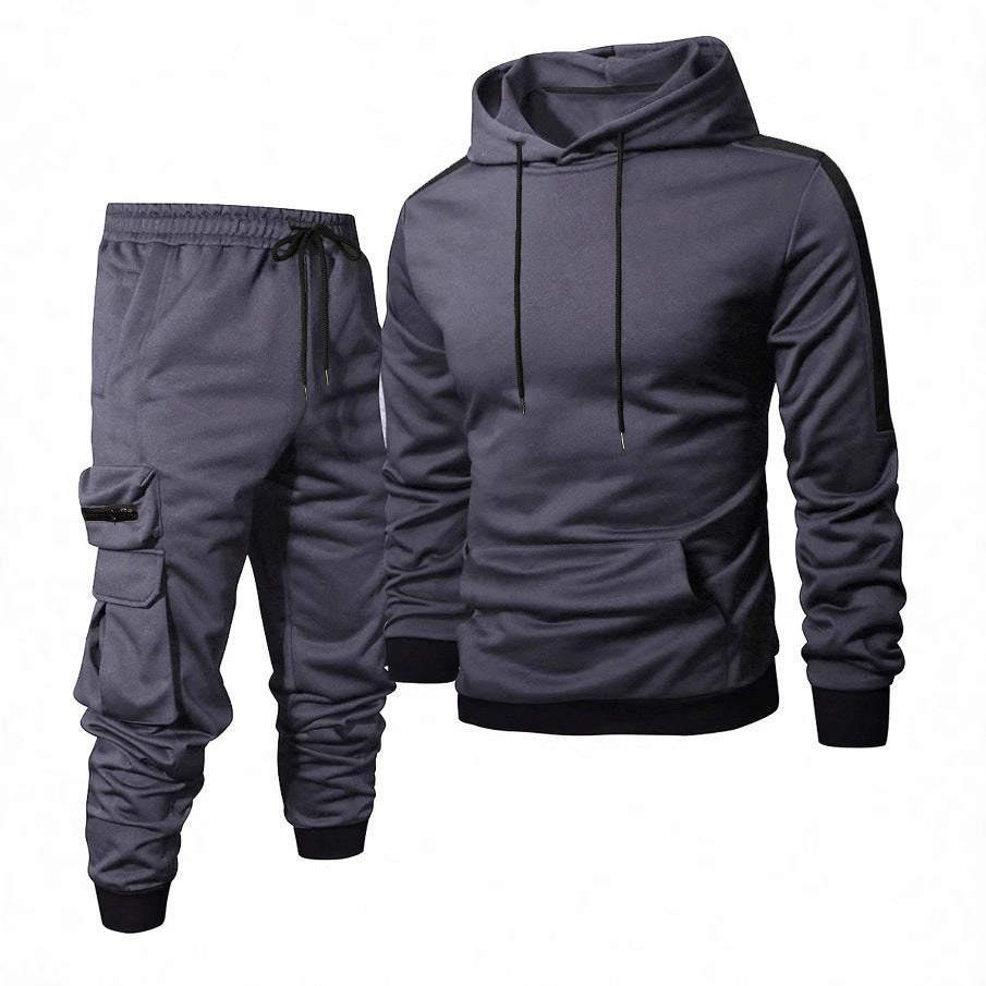 Herren Komfortables Hoodie- und Jogginghosen-Set mit praktischen Taschen Aliams