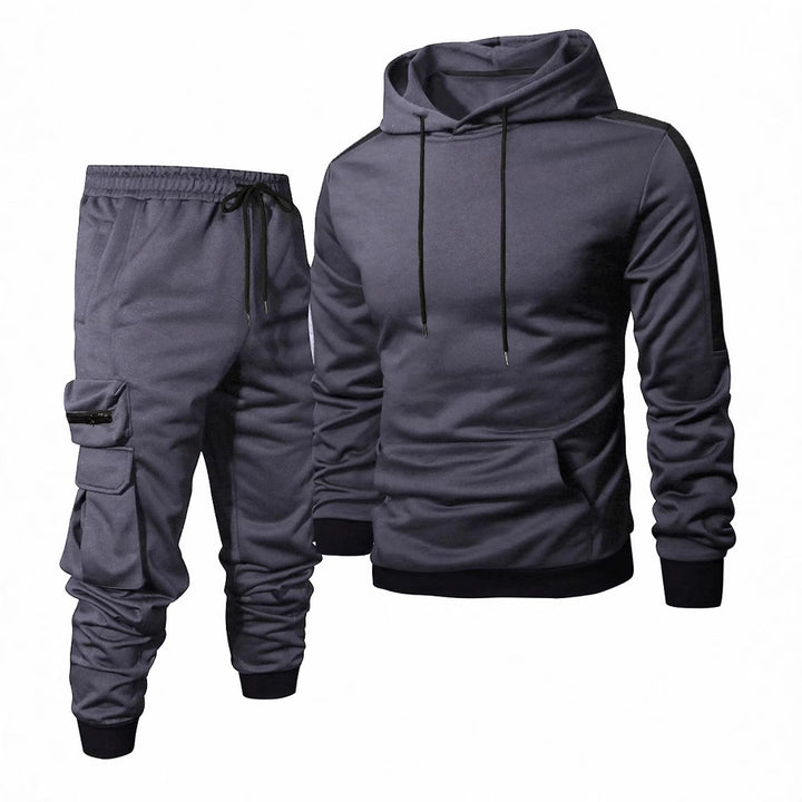 Herren Komfortables Hoodie- und Jogginghosen-Set mit praktischen Taschen Aliams