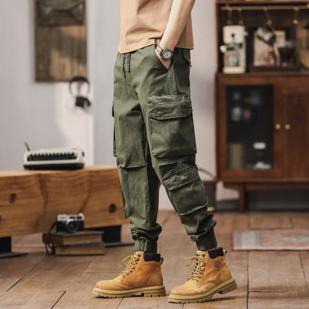 Herren Cargo-Hose mit multifunktionalen Taschen und elastischem Bund Aliams 1758210560