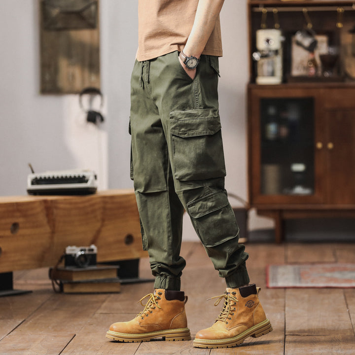 Herren Cargo-Hose mit multifunktionalen Taschen und elastischem Bund Aliams 1758210560