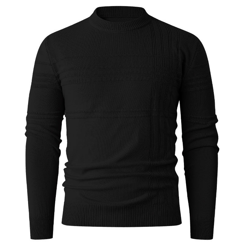 Herren Pullover mit strukturiertem Muster und Rundhalsausschnitt Aliams