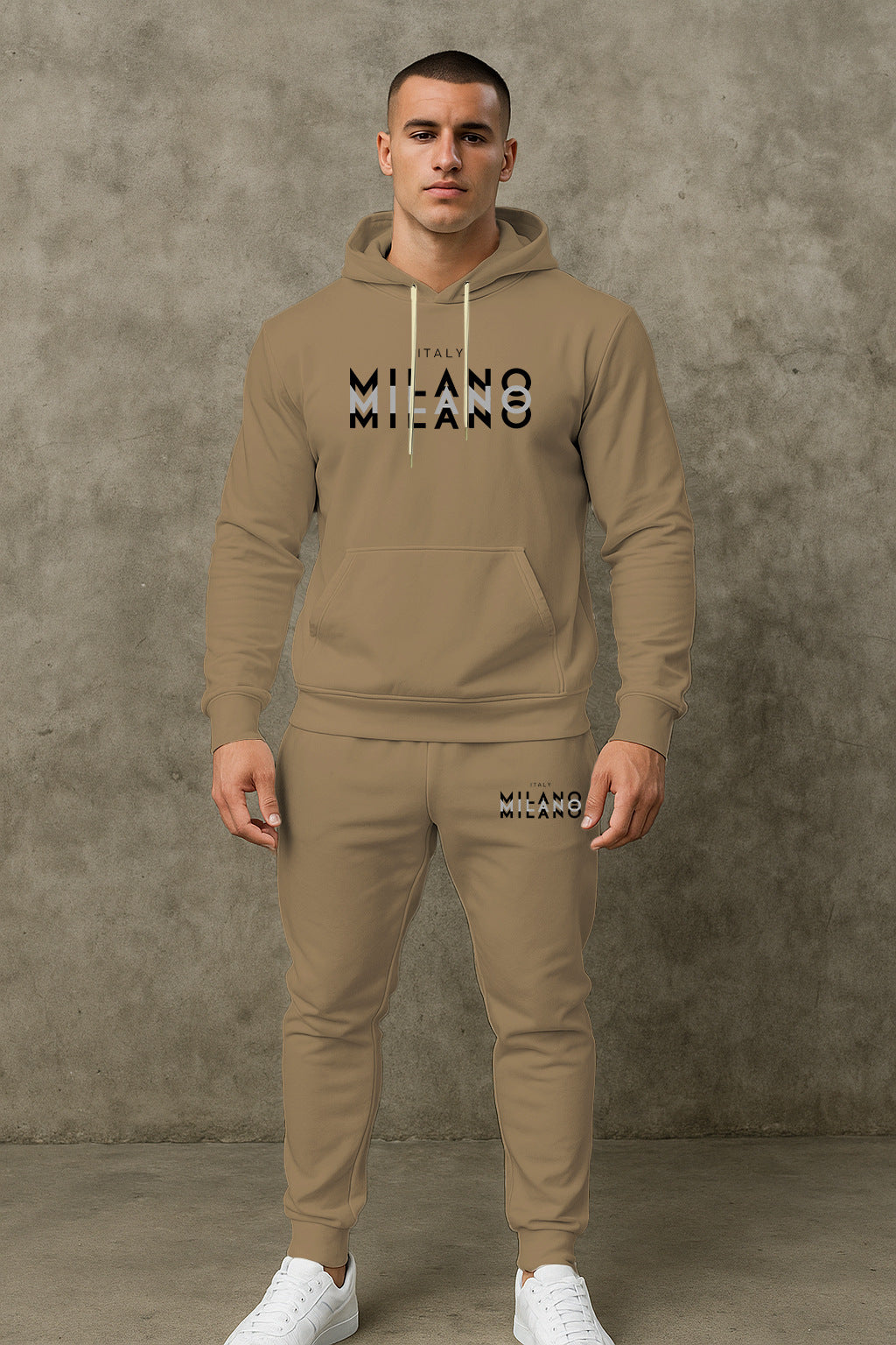 Herren Sportliches Hoodie- und Jogginghosen-Set Aliams