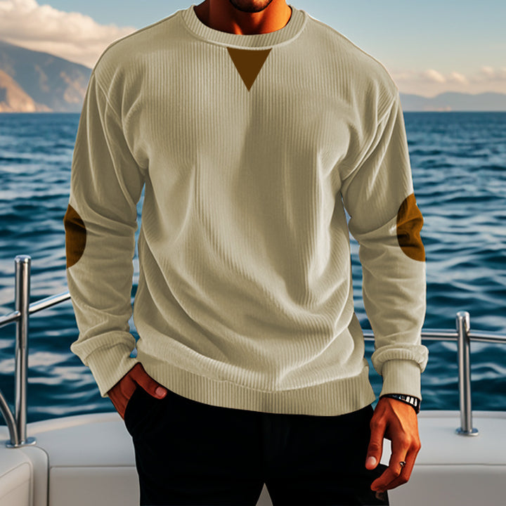 Herren eleganter Strickpullover mit modernen Akzenten Aliams