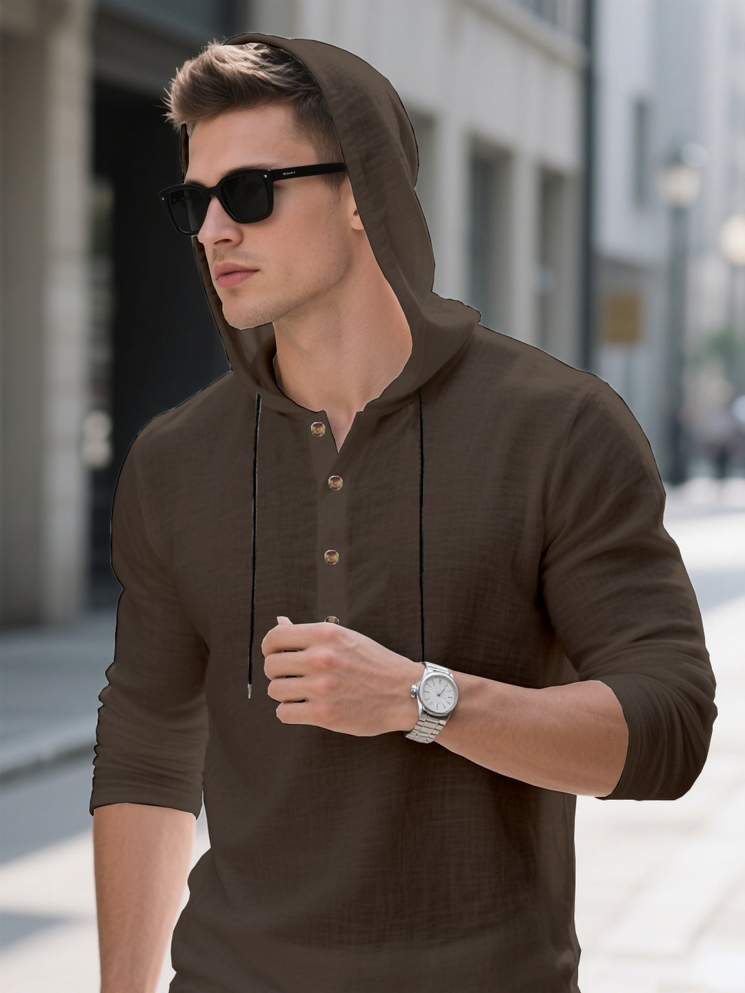 Herren Kapuzenhemd Aliams