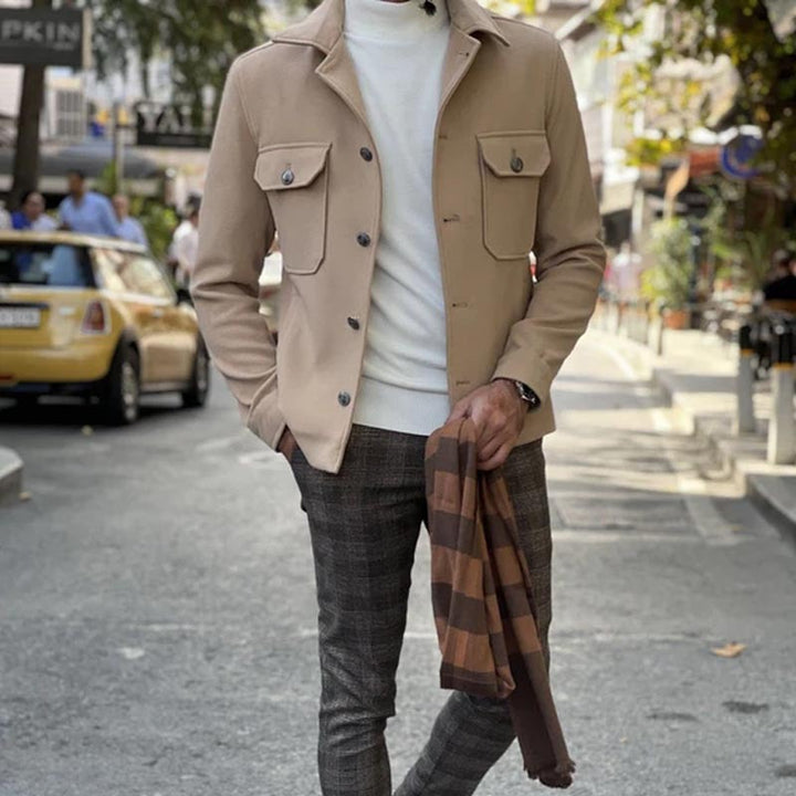 Herren Utility-Jacke mit modernen Taschen und elegantem Schnitt Aliams