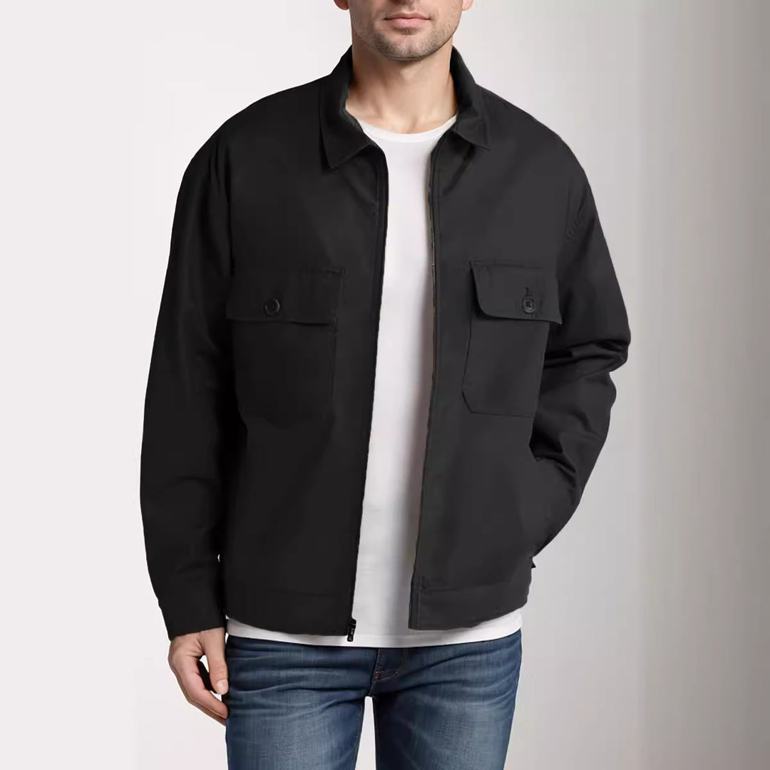 Herren utilitaristische Jacke mit großem Kragen Aliams