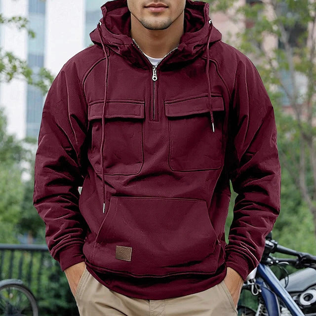 Herren funktioneller Anorak mit praktischen Taschen Aliams