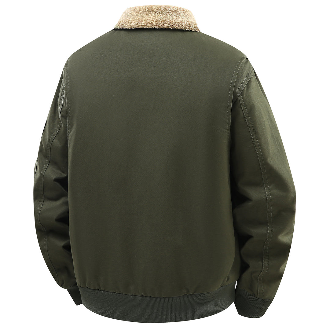 Herren Utility-Jacke mit kuscheligem Innenfutter und vielseitigen Taschen Aliams