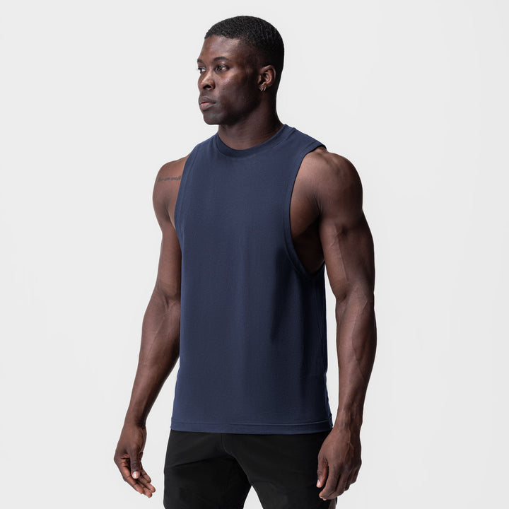 Herren Sportliches Muskelshirt mit weitem Armloch Aliams
