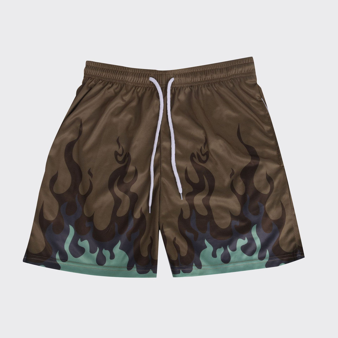 Herren Schwimmshorts mit Flammendetails Aliams