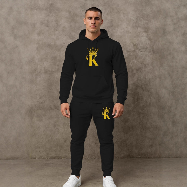 Herren bequemer Hoodie und Jogginghose Set Aliams