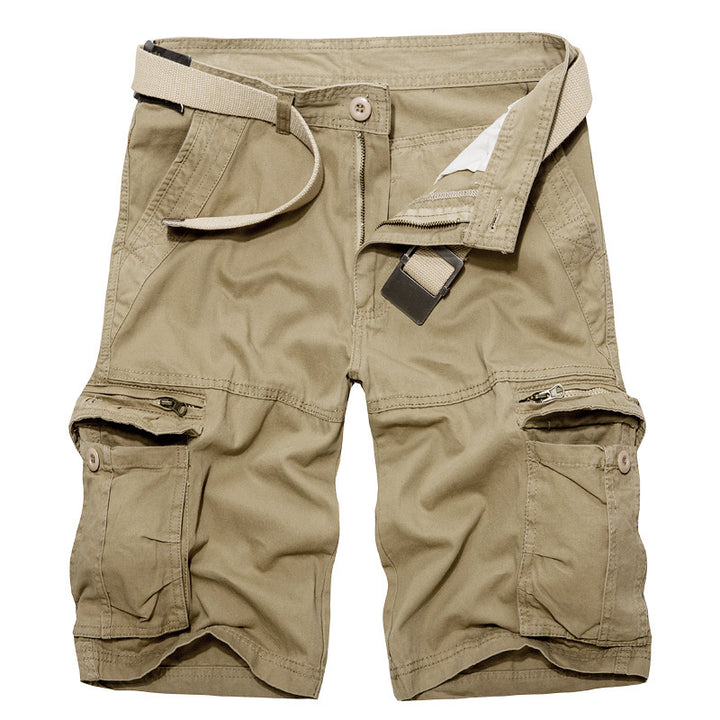 Herren Cargo-Shorts mit multifunktionalen Taschen und verstellbarem Gürtel Aliams