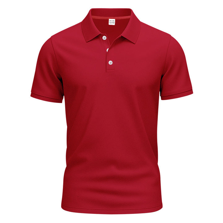Herren atmungsaktives Poloshirt mit strukturiertem Gewebe Aliams