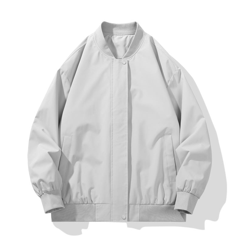 Herren sportliche Übergangsjacke mit hohem Kragen und praktischen Seitentaschen Aliams