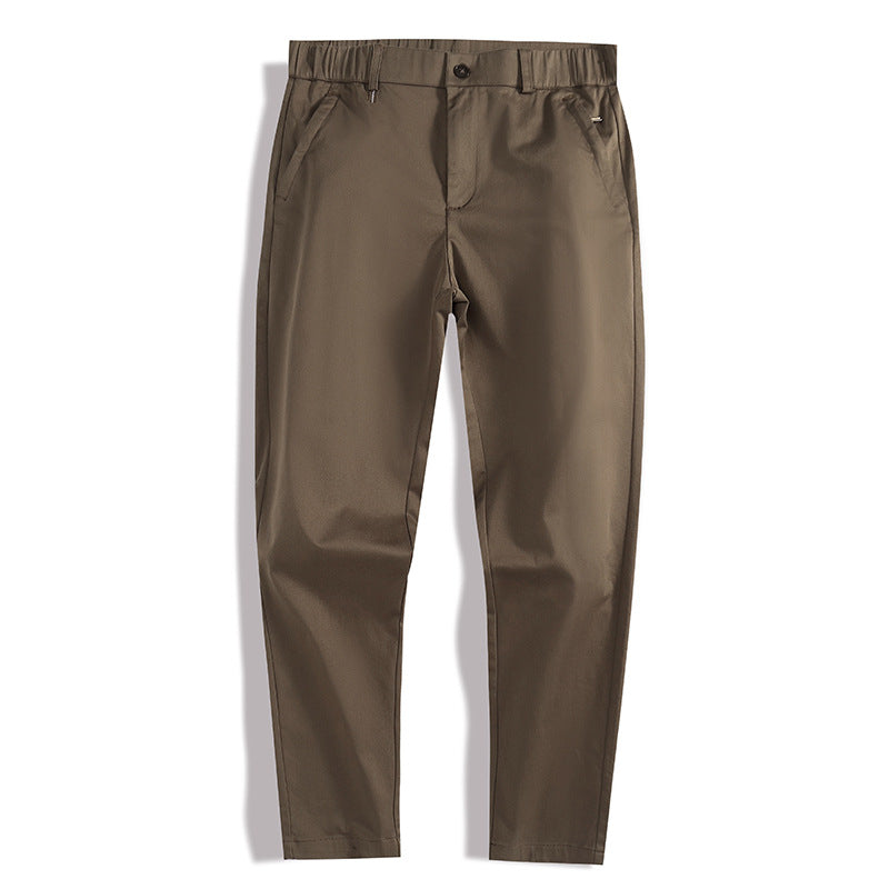 Herren bequeme Chinos mit elastischem Bund und praktischen Taschen Aliams