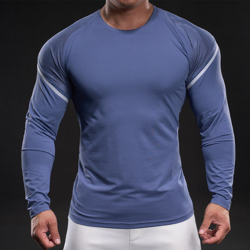 Herren sportliches Langarm-Funktionsshirt Aliams