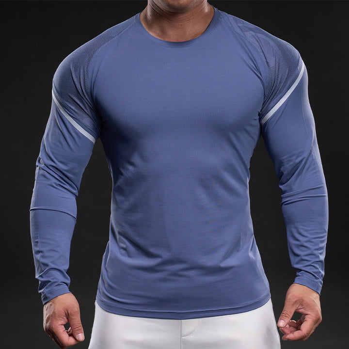 Herren sportliches Langarm-Funktionsshirt Aliams