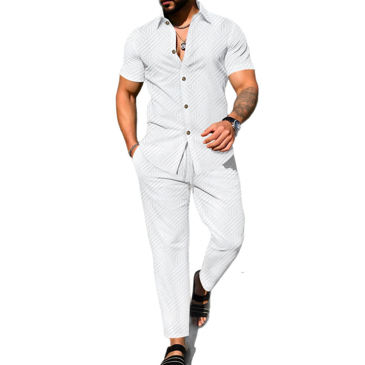 Herren vielseitiger Kurzoverall mit modischem Strukturmuster Aliams