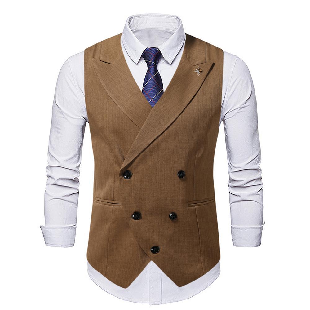 Herren elegante Weste mit doppelter Knopfleiste und modernen Details Aliams