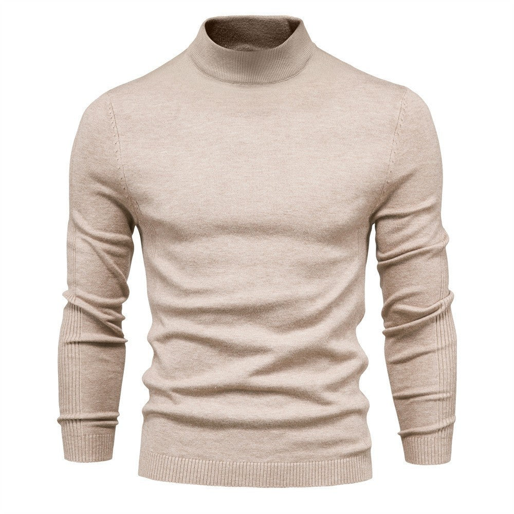 Herren eleganter Rollkragenpullover aus feinem Strick Aliams