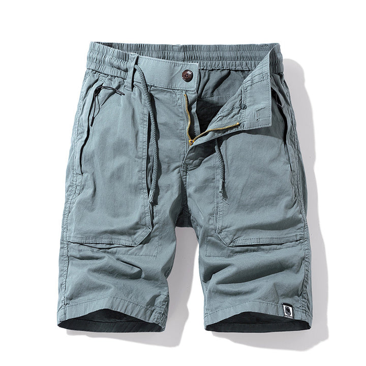 Herren Cargo-Shorts mit elastischem Bund und praktischen Multifunktionstaschen Aliams